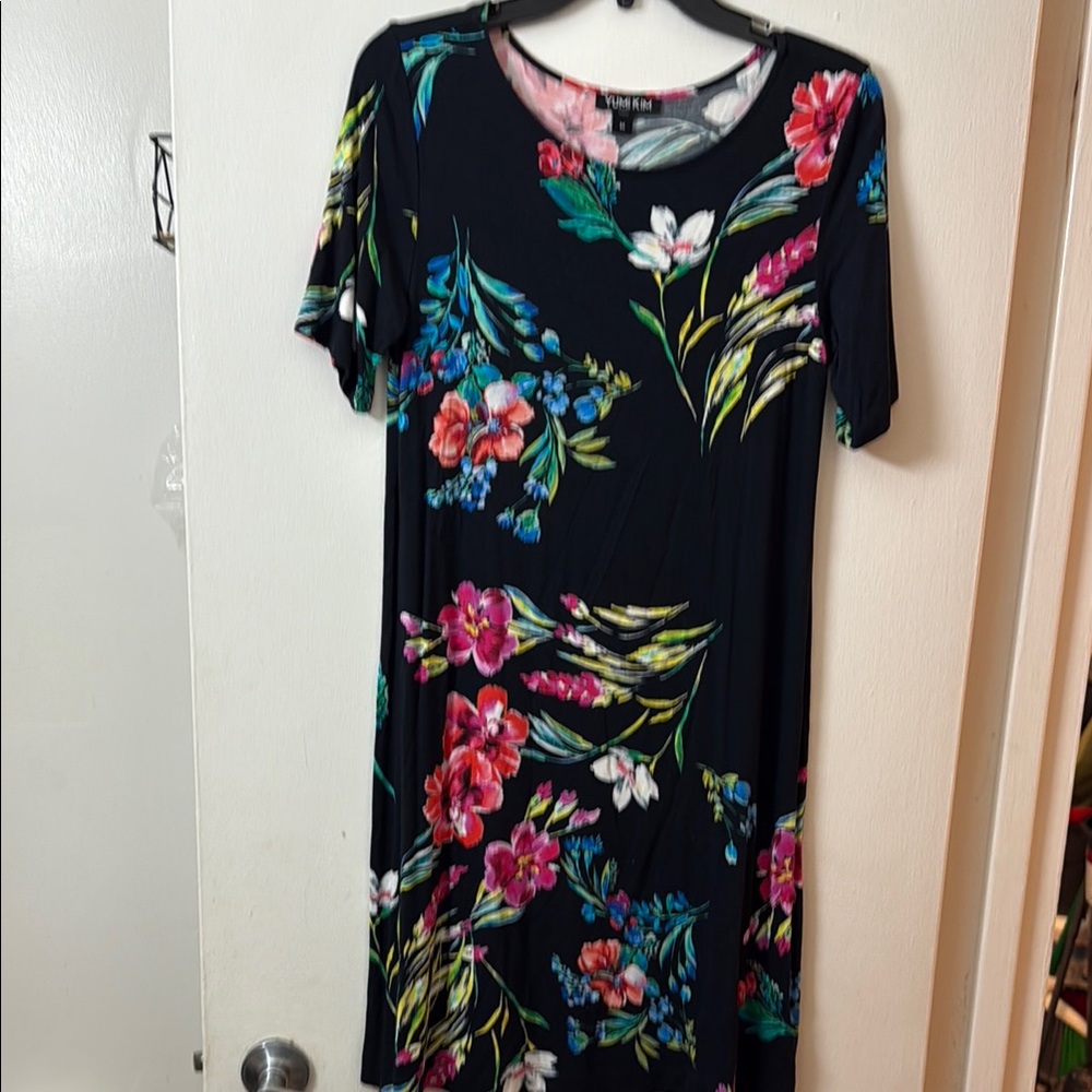 Floral Black Dress